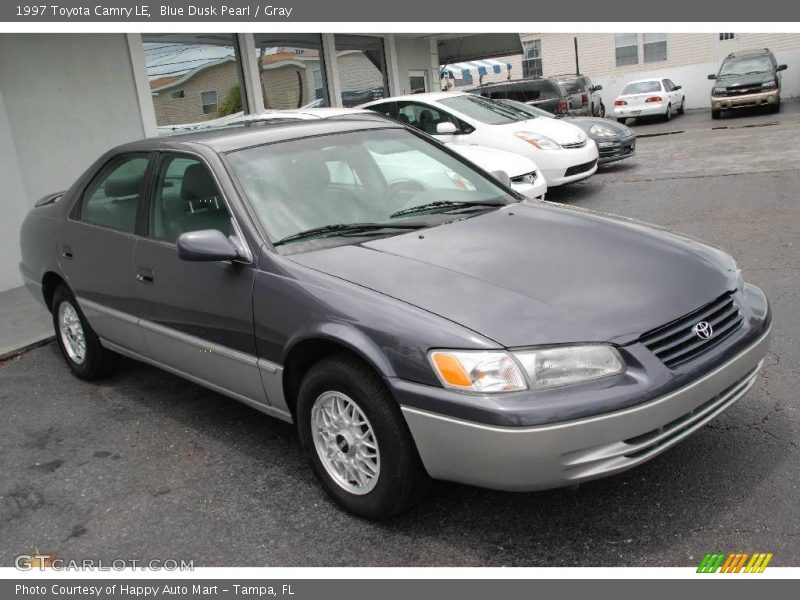 Blue Dusk Pearl / Gray 1997 Toyota Camry LE