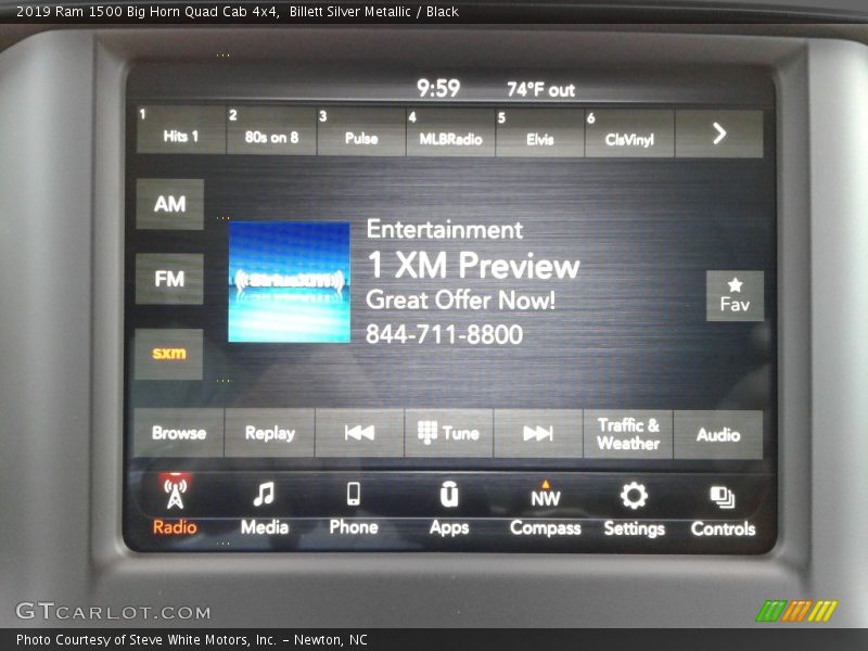 Billett Silver Metallic / Black 2019 Ram 1500 Big Horn Quad Cab 4x4