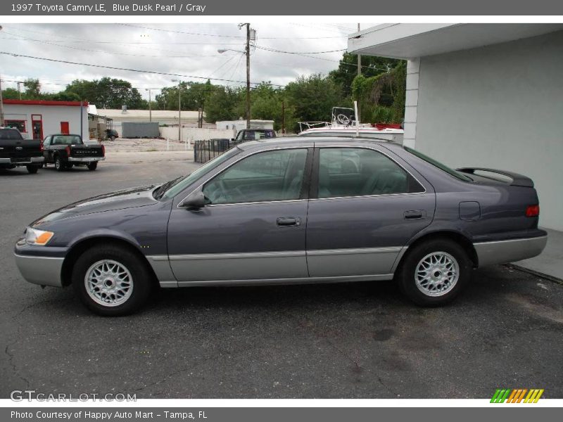 Blue Dusk Pearl / Gray 1997 Toyota Camry LE