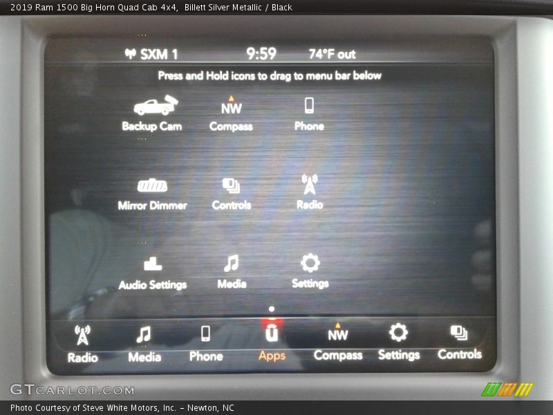 Billett Silver Metallic / Black 2019 Ram 1500 Big Horn Quad Cab 4x4