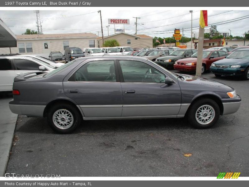 Blue Dusk Pearl / Gray 1997 Toyota Camry LE