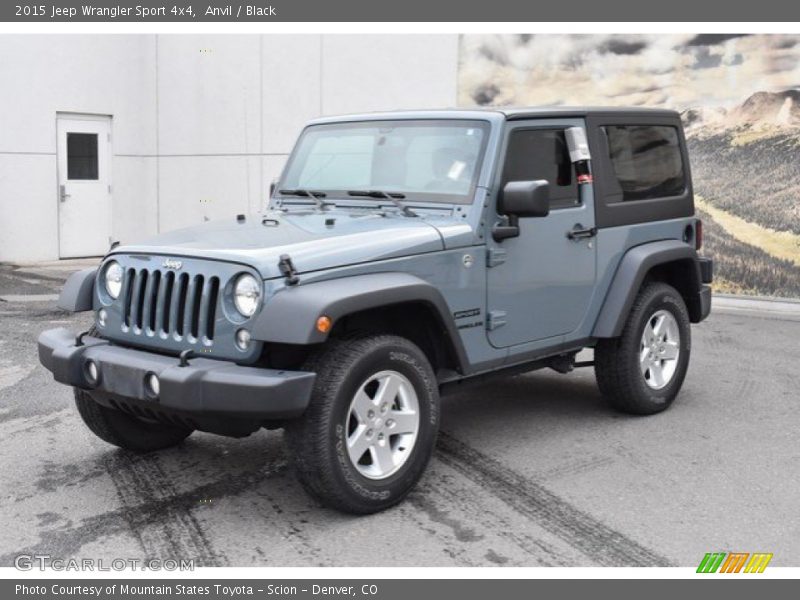 Anvil / Black 2015 Jeep Wrangler Sport 4x4