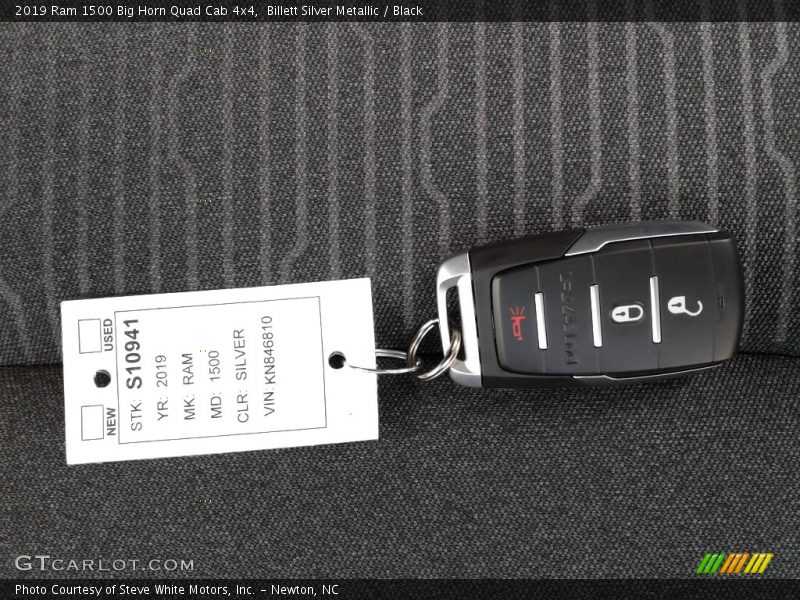Billett Silver Metallic / Black 2019 Ram 1500 Big Horn Quad Cab 4x4