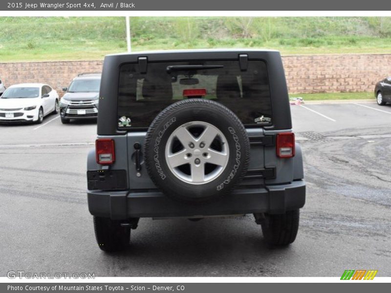 Anvil / Black 2015 Jeep Wrangler Sport 4x4