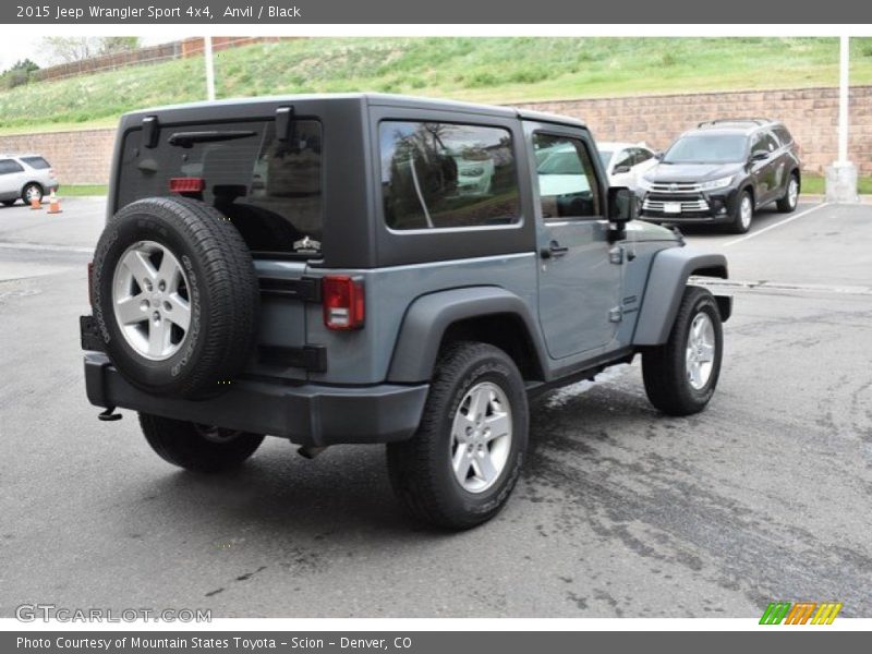 Anvil / Black 2015 Jeep Wrangler Sport 4x4