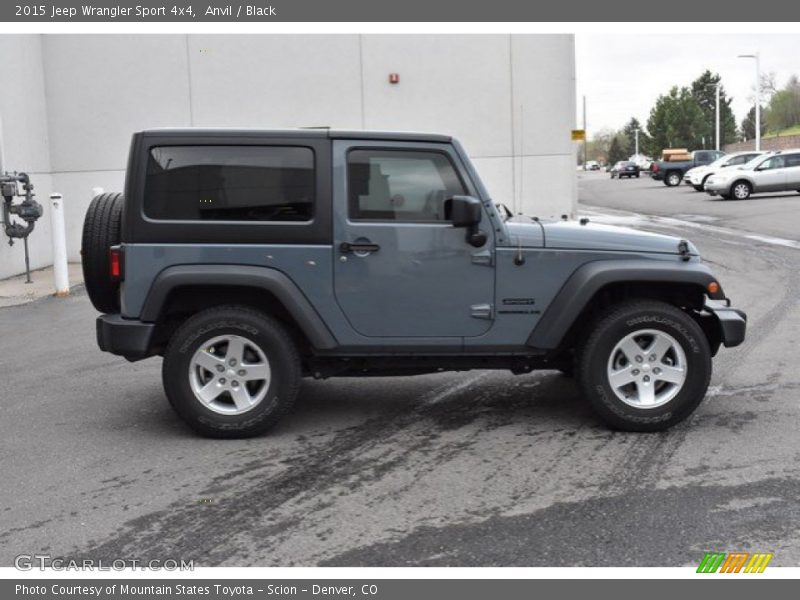 Anvil / Black 2015 Jeep Wrangler Sport 4x4