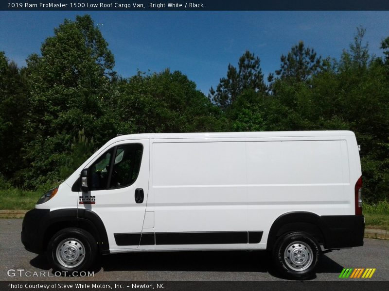 Bright White / Black 2019 Ram ProMaster 1500 Low Roof Cargo Van