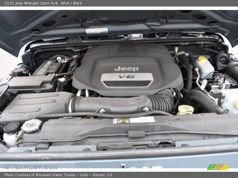 Anvil / Black 2015 Jeep Wrangler Sport 4x4