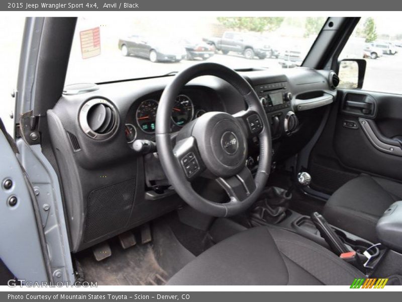 Anvil / Black 2015 Jeep Wrangler Sport 4x4