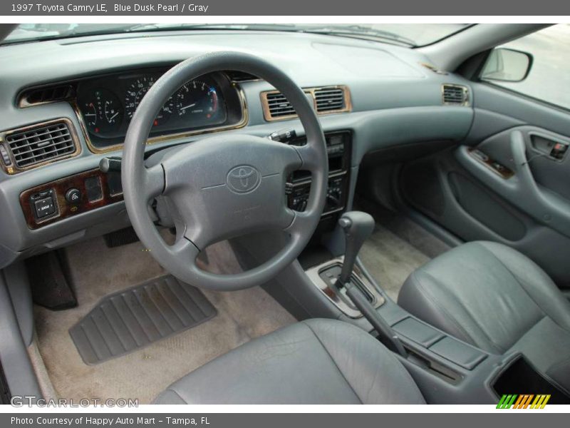 Blue Dusk Pearl / Gray 1997 Toyota Camry LE