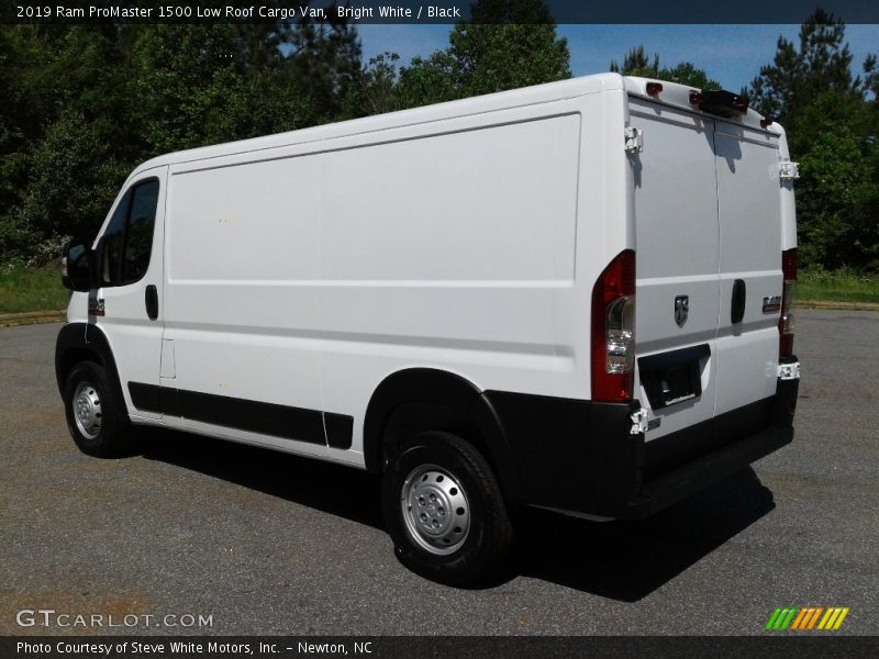 Bright White / Black 2019 Ram ProMaster 1500 Low Roof Cargo Van