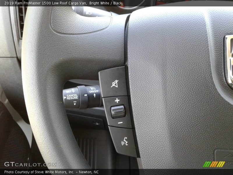 Bright White / Black 2019 Ram ProMaster 1500 Low Roof Cargo Van
