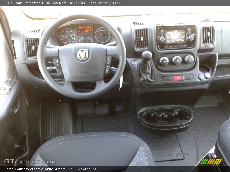 Bright White / Black 2019 Ram ProMaster 1500 Low Roof Cargo Van