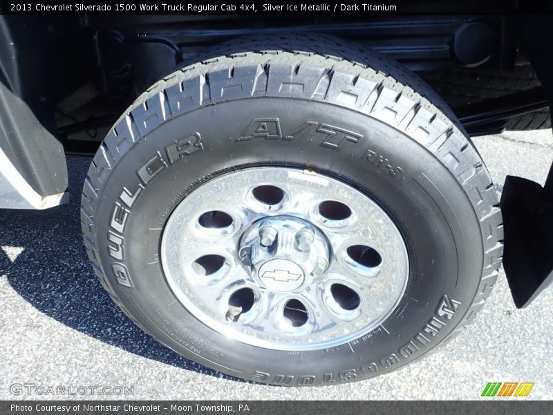 Silver Ice Metallic / Dark Titanium 2013 Chevrolet Silverado 1500 Work Truck Regular Cab 4x4