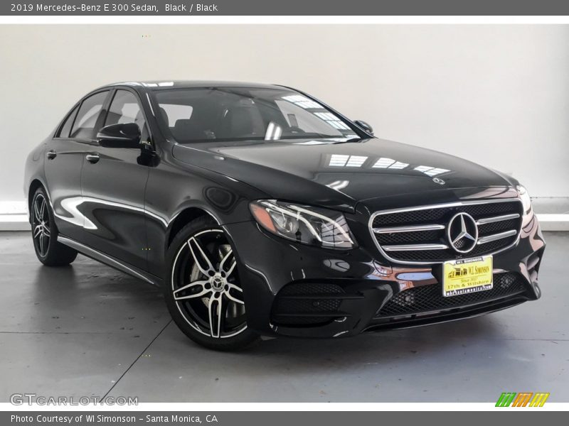 Black / Black 2019 Mercedes-Benz E 300 Sedan
