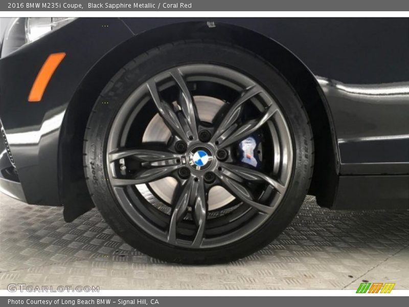 Black Sapphire Metallic / Coral Red 2016 BMW M235i Coupe