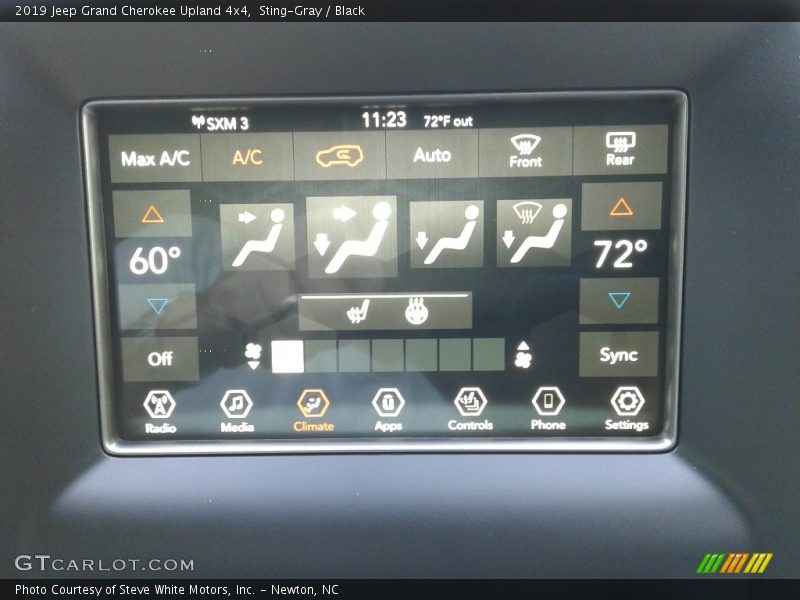 Sting-Gray / Black 2019 Jeep Grand Cherokee Upland 4x4