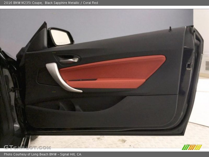 Black Sapphire Metallic / Coral Red 2016 BMW M235i Coupe