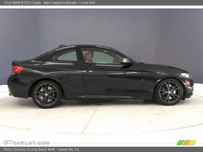 Black Sapphire Metallic / Coral Red 2016 BMW M235i Coupe
