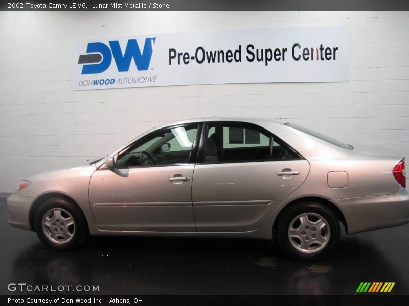 Lunar Mist Metallic / Stone 2002 Toyota Camry LE V6