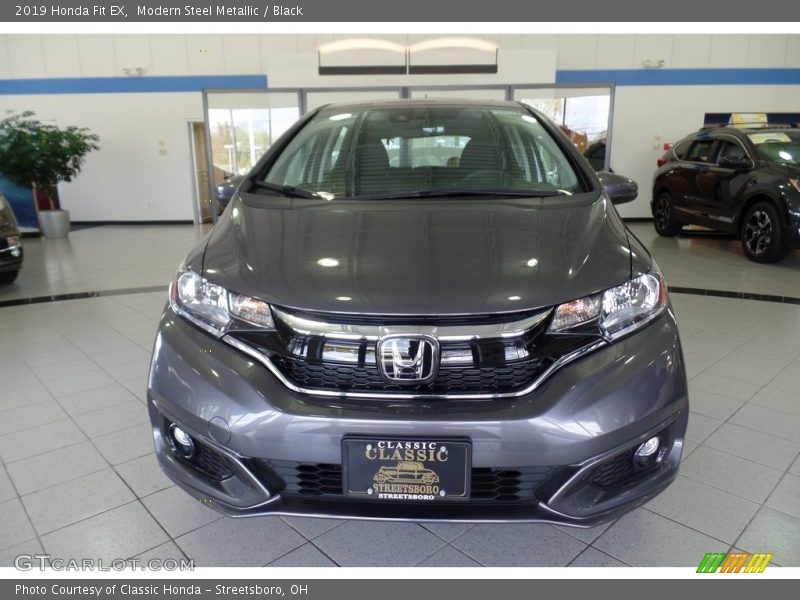 Modern Steel Metallic / Black 2019 Honda Fit EX
