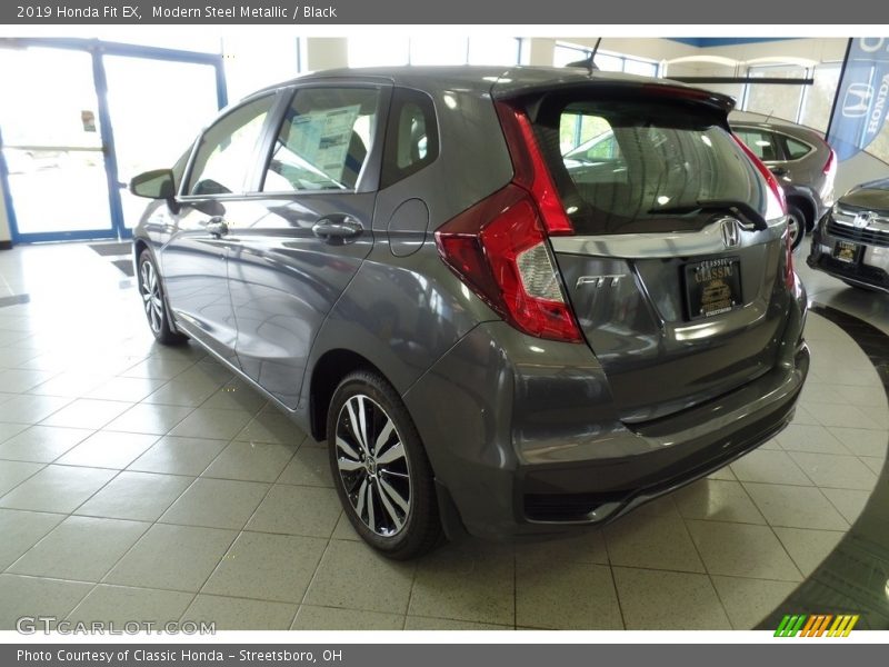 Modern Steel Metallic / Black 2019 Honda Fit EX