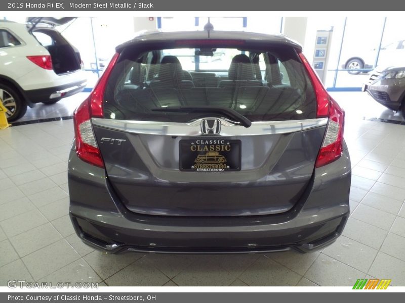 Modern Steel Metallic / Black 2019 Honda Fit EX