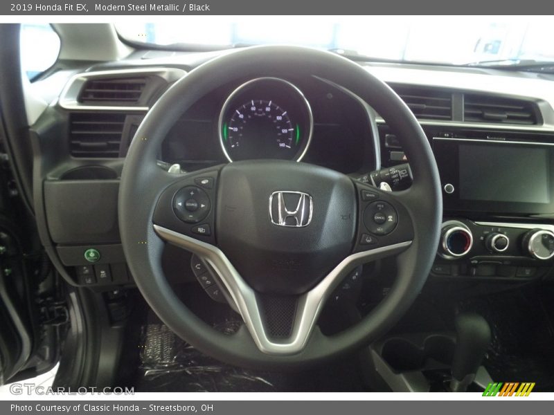 Modern Steel Metallic / Black 2019 Honda Fit EX