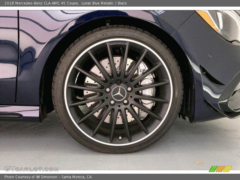 Lunar Blue Metallic / Black 2018 Mercedes-Benz CLA AMG 45 Coupe