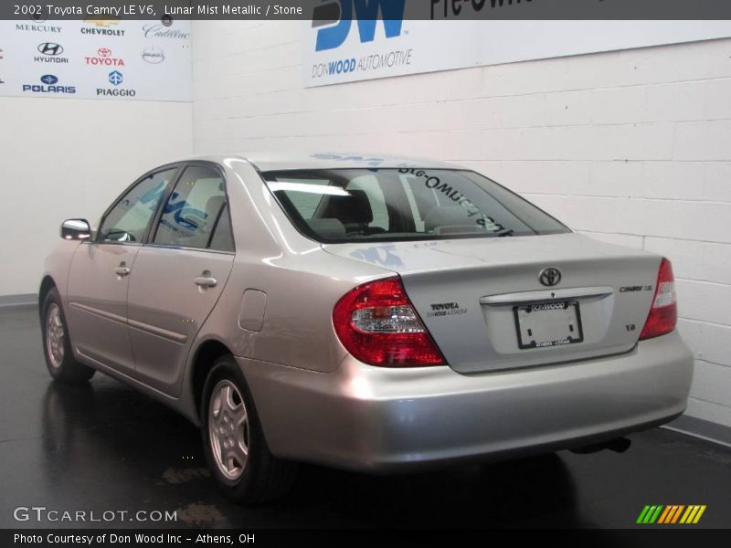 Lunar Mist Metallic / Stone 2002 Toyota Camry LE V6