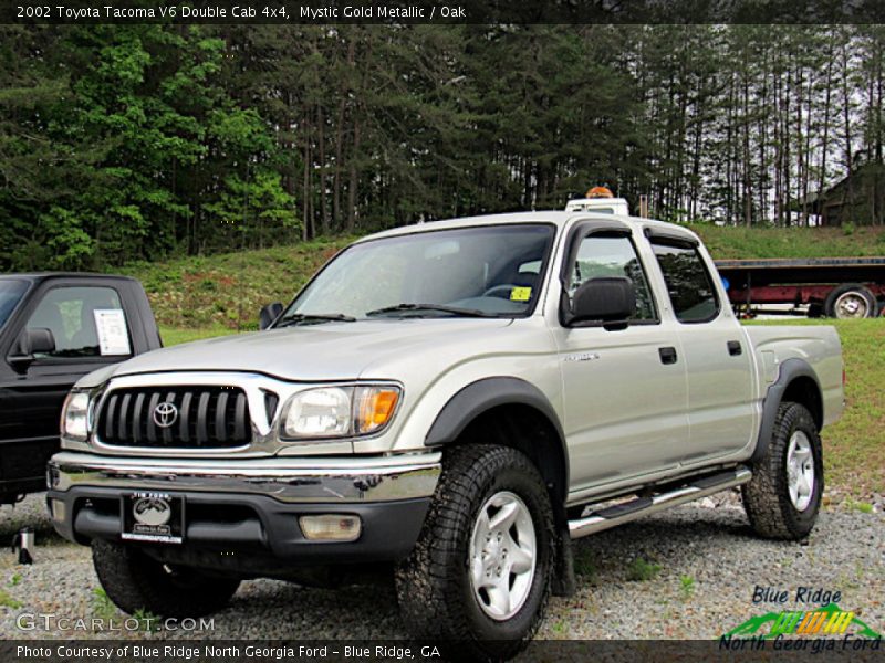 Mystic Gold Metallic / Oak 2002 Toyota Tacoma V6 Double Cab 4x4