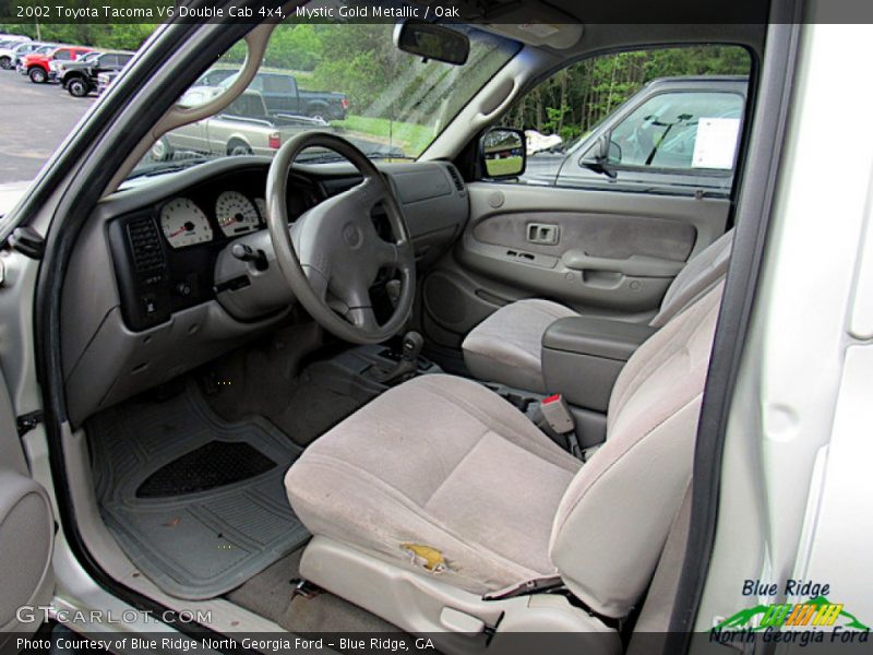 Mystic Gold Metallic / Oak 2002 Toyota Tacoma V6 Double Cab 4x4