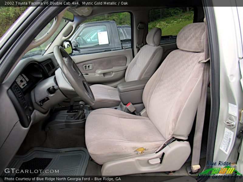 Mystic Gold Metallic / Oak 2002 Toyota Tacoma V6 Double Cab 4x4