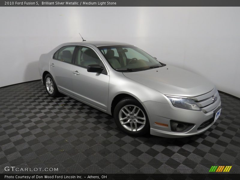 Brilliant Silver Metallic / Medium Light Stone 2010 Ford Fusion S
