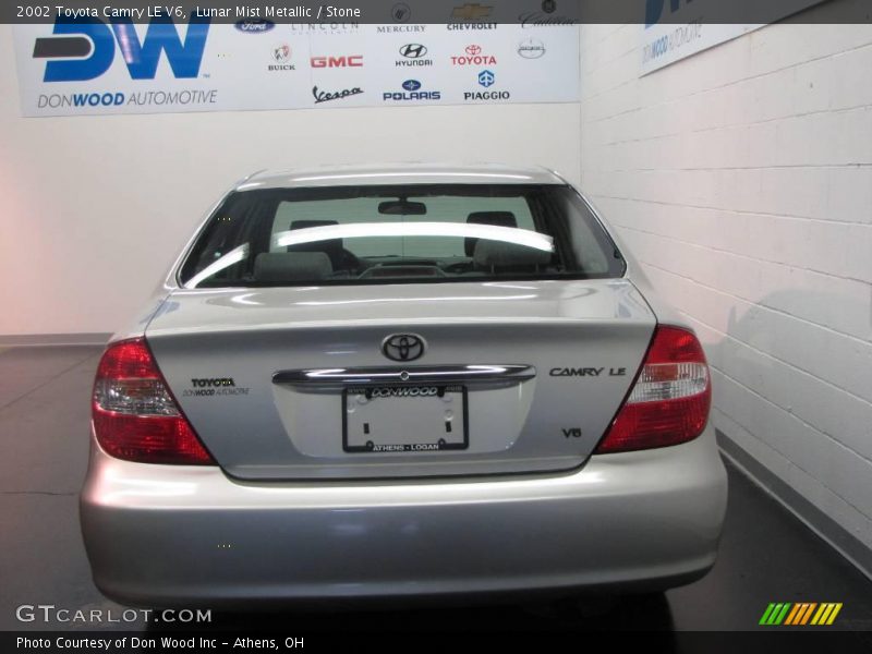 Lunar Mist Metallic / Stone 2002 Toyota Camry LE V6