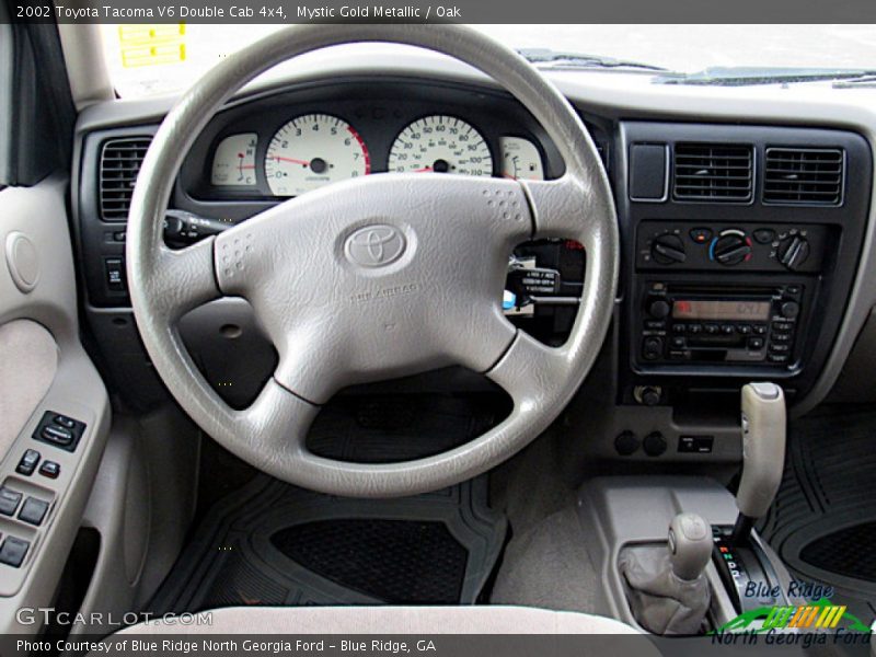 Mystic Gold Metallic / Oak 2002 Toyota Tacoma V6 Double Cab 4x4