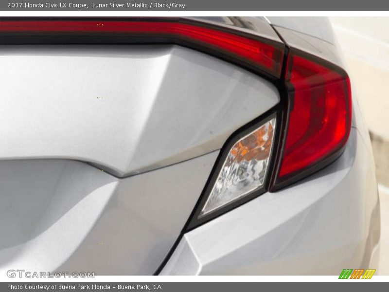 Lunar Silver Metallic / Black/Gray 2017 Honda Civic LX Coupe