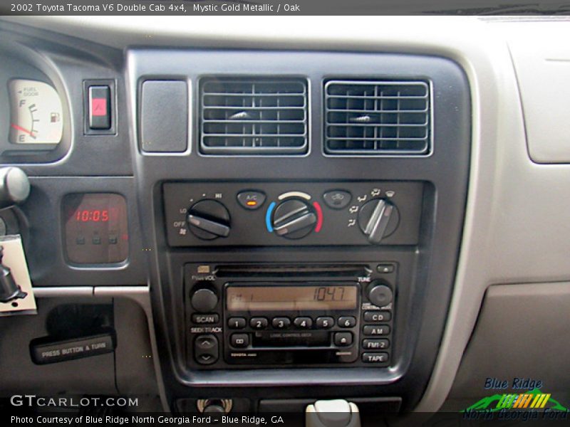 Mystic Gold Metallic / Oak 2002 Toyota Tacoma V6 Double Cab 4x4
