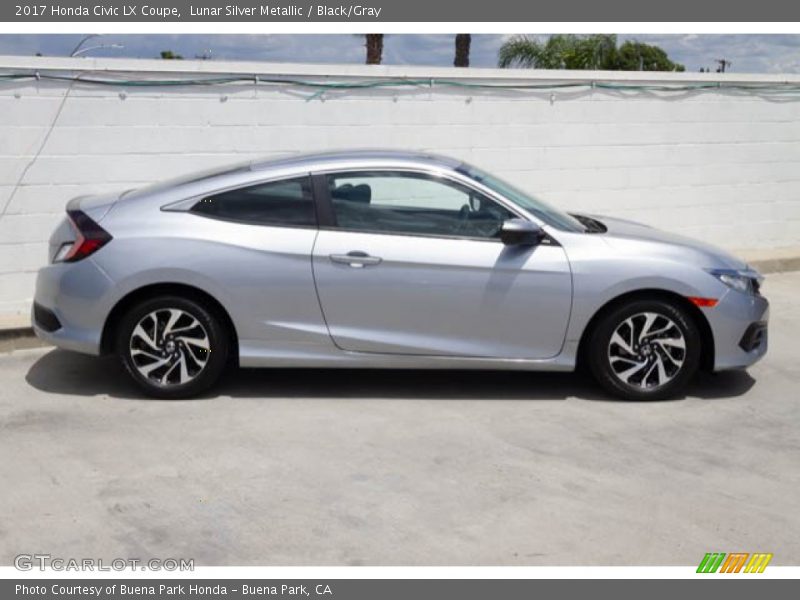 Lunar Silver Metallic / Black/Gray 2017 Honda Civic LX Coupe