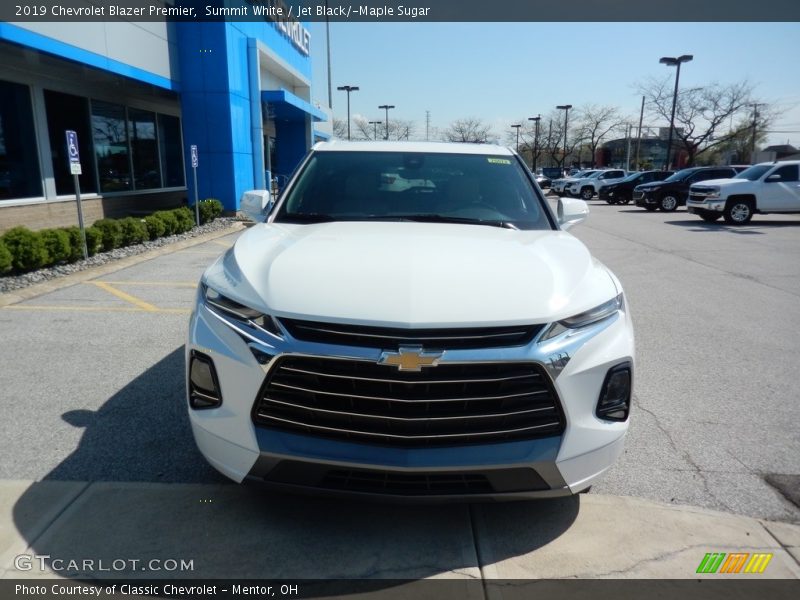 Summit White / Jet Black/­Maple Sugar 2019 Chevrolet Blazer Premier