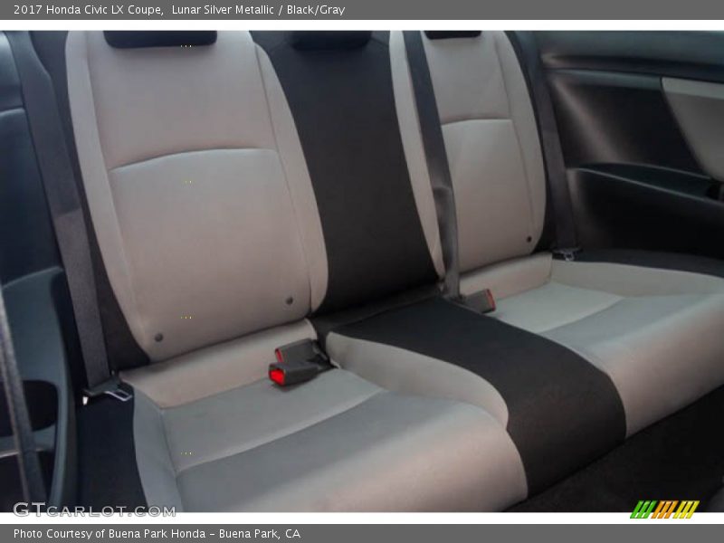 Lunar Silver Metallic / Black/Gray 2017 Honda Civic LX Coupe