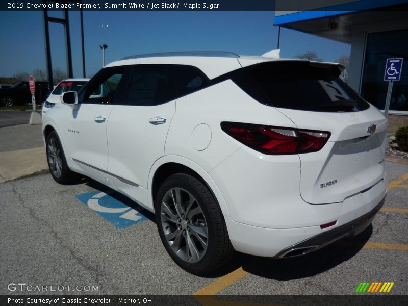 Summit White / Jet Black/­Maple Sugar 2019 Chevrolet Blazer Premier