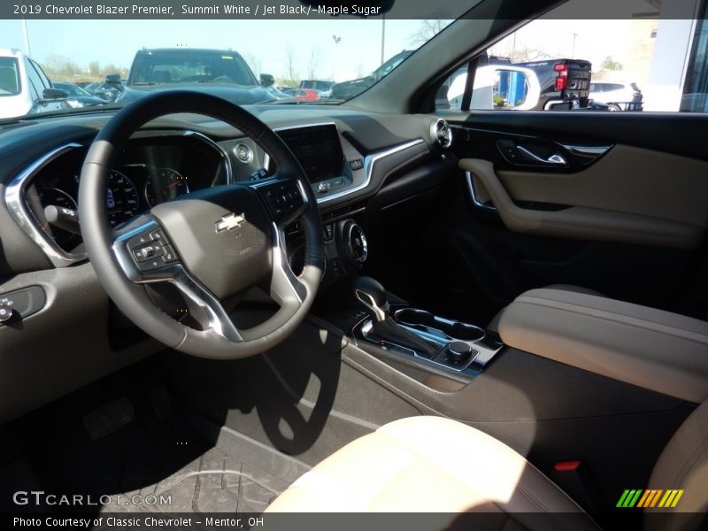 Summit White / Jet Black/­Maple Sugar 2019 Chevrolet Blazer Premier