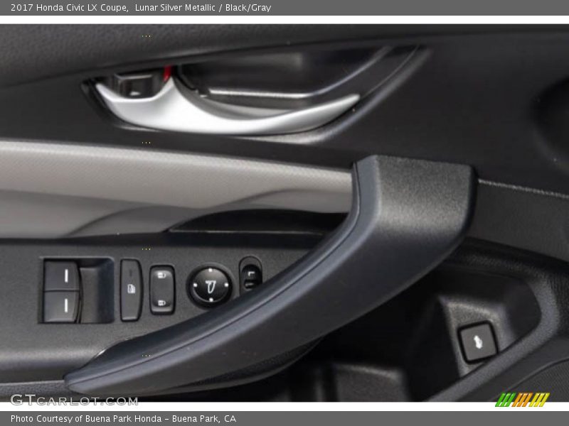Lunar Silver Metallic / Black/Gray 2017 Honda Civic LX Coupe