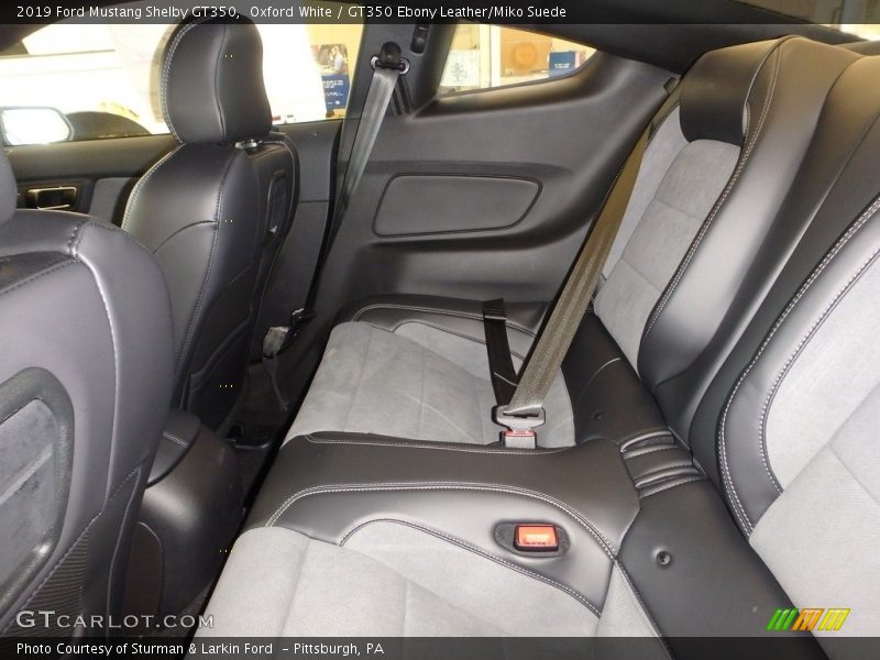 Rear Seat of 2019 Mustang Shelby GT350