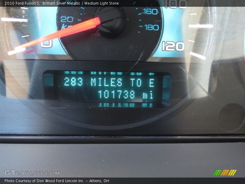 Brilliant Silver Metallic / Medium Light Stone 2010 Ford Fusion S