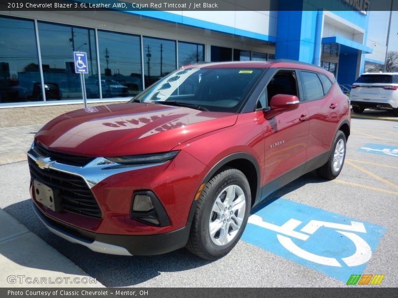 Cajun Red Tintcoat / Jet Black 2019 Chevrolet Blazer 3.6L Leather AWD