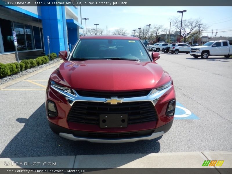 Cajun Red Tintcoat / Jet Black 2019 Chevrolet Blazer 3.6L Leather AWD
