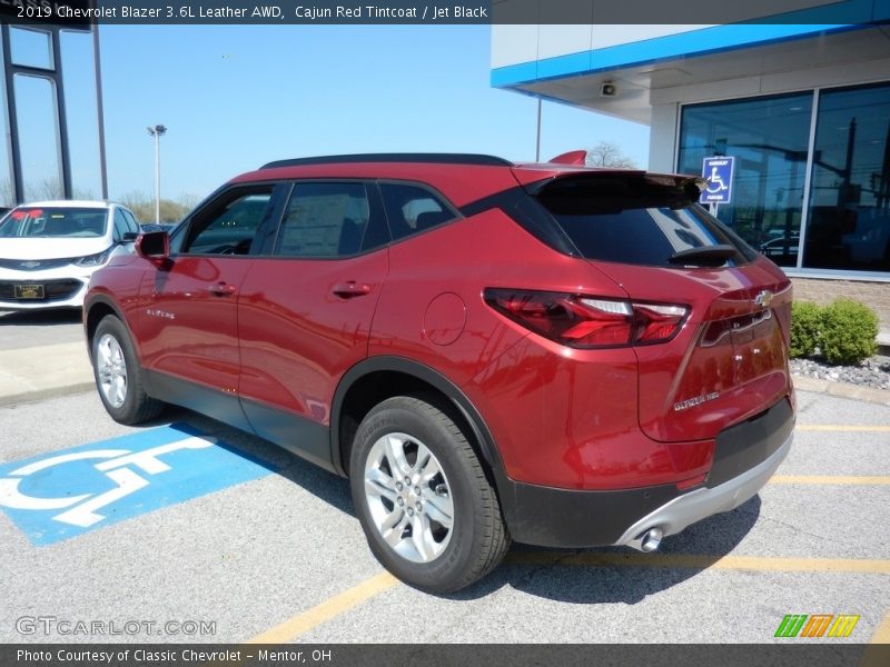 Cajun Red Tintcoat / Jet Black 2019 Chevrolet Blazer 3.6L Leather AWD