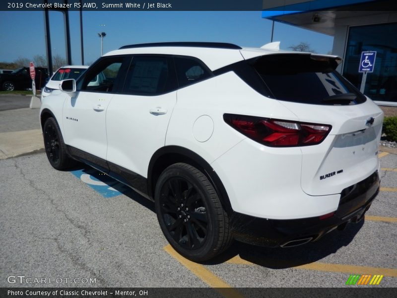 Summit White / Jet Black 2019 Chevrolet Blazer RS AWD